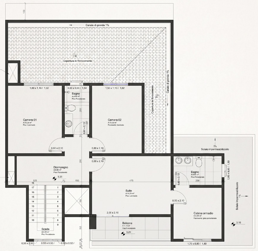 Residenza Eduso, piano primo